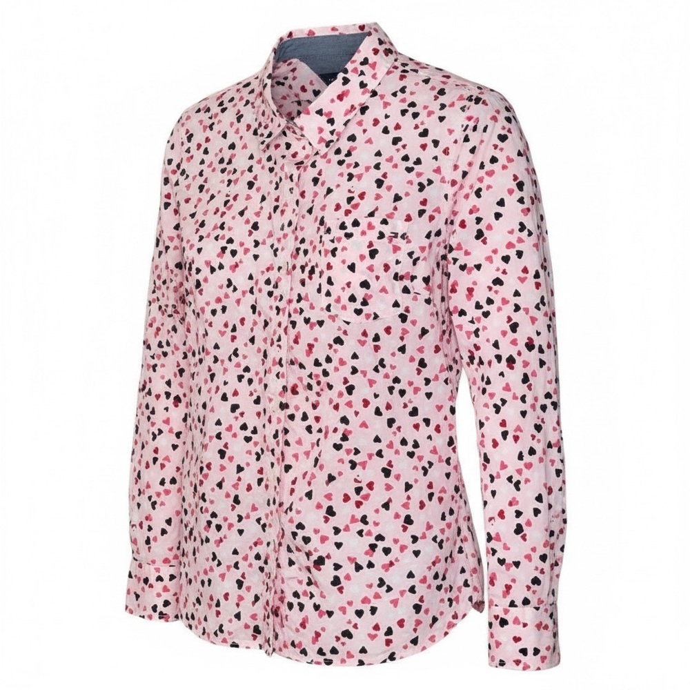 Tommy Hilfiger All Over Heart Print Button Down Shirt